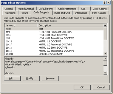 SharePoint: Code Snippets in SharePoint Designer! | Mike Smith's Tech ...